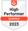 High Performer SaaS on G2 Summer 2023